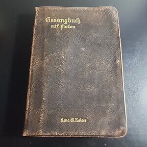 1913 German Hymnal Gesangbuch Noten Evangelical Congregational Church Book